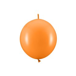   Linking balloons, 28 cm, Pastel Mandarin Orange (1 pkt / 20 pc.)