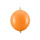 Linking balloons, 28 cm, Pastel Mandarin Orange (1 pkt / 20 pc.)