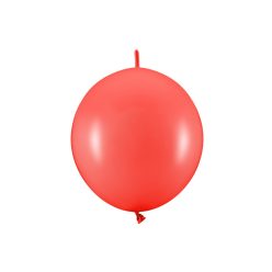  Összekötő léggömbök, 28 cm, pasztell mákpiros (1 db / 20 db)