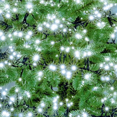 LED-es fényfüzér 7,5 m / 768 db hidegfehér LED, kül- és beltéri