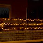 LED-es fényfüzér, 14 m / 200 db melegfehér LED, 8 fényprogram,  kül- és beltéri