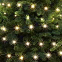   LED-es fényfüzér, kül- és beltéri kivitel, 15 m/150 db melegfehér LED, 8 világítási mód
