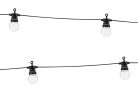 LED Festoon lámpák, fekete, 5m, nem tartalmaz UK csatlakozót