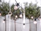 LED Festoon lámpák, fekete, 5m, nem tartalmaz UK csatlakozót