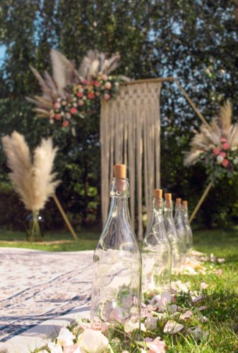 Borosüveg világítás meleg fehér, 197cm