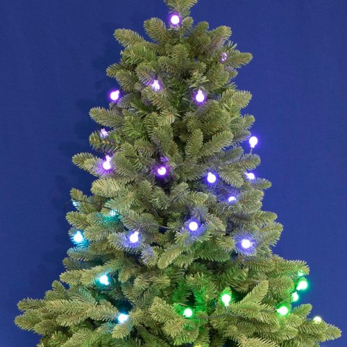 LED-es fényfüzér, 11,9 m / 120 db RGB LED, applikációval vezérelhető, kül- és beltéri
