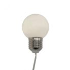 LED-es villanykörte fényfüzér, 9,5 m / 20 db melegfehér LED, kül- és beltéri 
