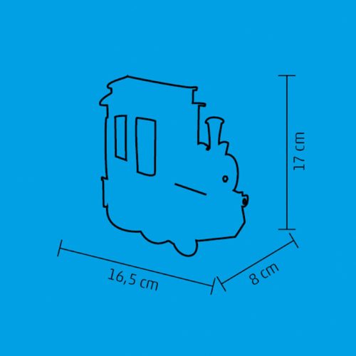 Világító  mozdony, kapcsolható, 3 funkció