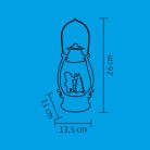 Lámpás vízkeveréssel, csillámokkal