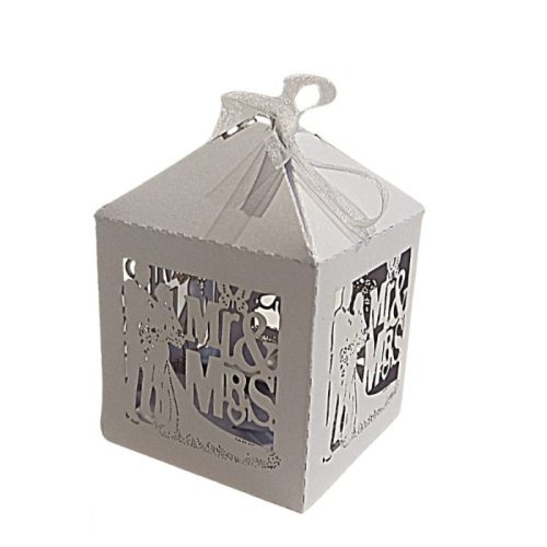 Lézervágott ajándéktartó doboz