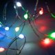 LED-es fényfüzér, 10 m / 100 db RGB micro LED, 12 fényprogram, USB csatlakozó, kül- és beltéri