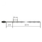 LED-es fényfüzér, 10 m / 100 db RGB micro LED, 12 fényprogram, USB csatlakozó, kül- és beltéri
