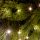 LED-es fényfüzér, 1,9 m / 20 db melegfehér micro LED, elemes, beltéri 