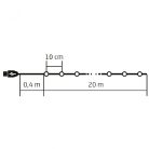 LED-es fényfüzér, 20 m / 200 db RGB micro LED, applikációval vezérelhető, beltéri 