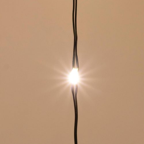 LED-es fényfüzér-köteg, 250 db melegfehér micro LED, 10 ágú, kül- és beltéri