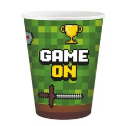 Játék Game On papír pohár 6 db-os 200 ml
