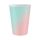 Színes Ombre papír pohár 6 db-os 266 ml
