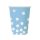 Pöttyös Silver Dots Blue papír pohár 6 db-os 270 ml