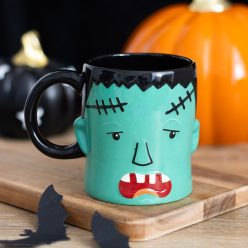 Fankenstein fej mintás halloweeni bögre