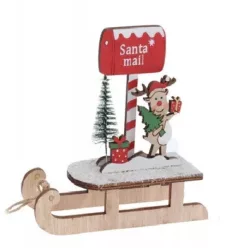   Lézervágott karácsonyi dekoráció postaládás - szarvasos