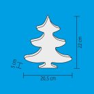 LED-es asztali tükördísz, 56 db LED, alagúthatású fények