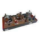 10 részes karácsonyi jelenet világító házikókkal