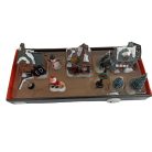 10 részes karácsonyi jelenet világító házikókkal