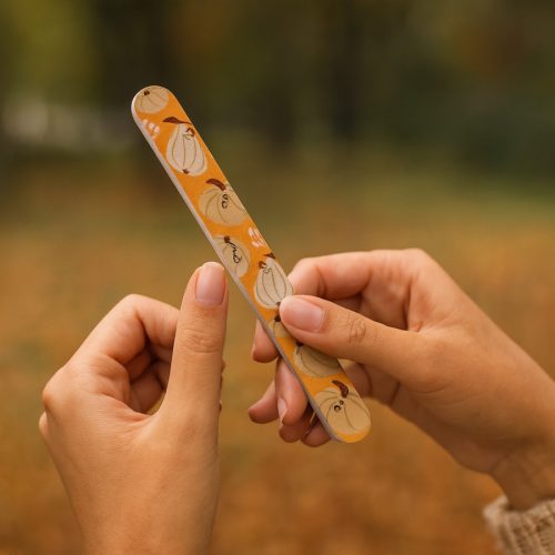 Körömreszelő - tök mintával
