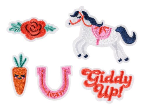 A tapaszok vasalása Giddy up, mix, 2-7x3,5-7 cm (1 pkt / 5 db.)
