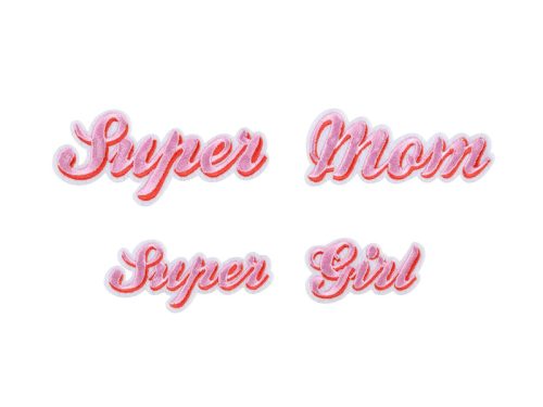 Felvasalható tapaszok Supermom, mix, 14x3,5-19,5x5 cm (1 pkt / 2 db.)