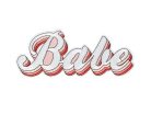 Vasalható tapasz Babe, mix, 20x8cm