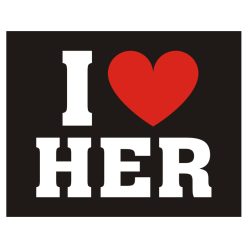 Cipő  matricák: Szeretem őt  (1 csomag / 2 db.)