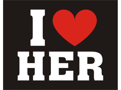 Cipő  matricák: Szeretem őt  (1 csomag / 2 db.)