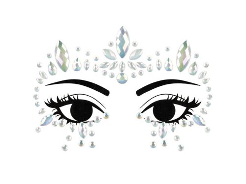 Face Decoration Crystals, Glow in the Dark, 15x9cm