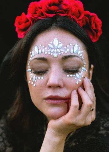 Face Decoration Crystals, Glow in the Dark, 15x9cm