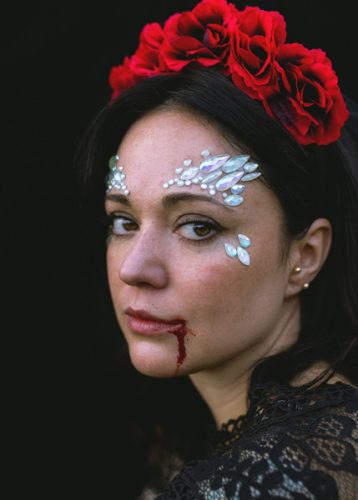 Face Decoration Crystals, Glow in the Dark, 14x8.5cm