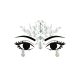 Face Decoration Crystals, Glow in the Dark, 9.5x8.5cm