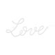 Neon LED - Love, white, 61x27,4 cm