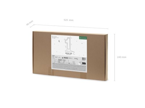 Neon LED - 1-es számjegy, fehér, 50 cm