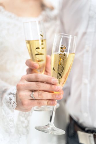 Üvegmatricák ''Mąż i Żona'', arany (1 pkt / 2 db.)