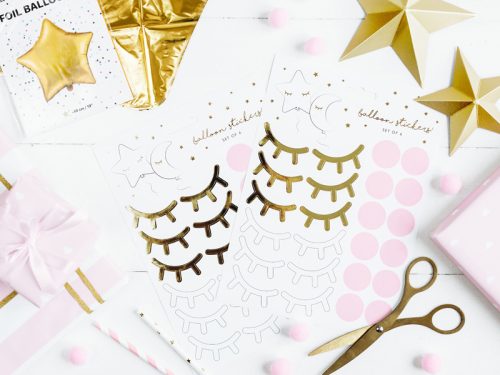 Party matricák Little Star, színes szett papírból, 12 db