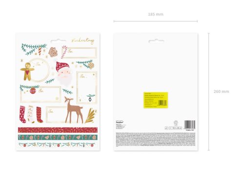 Christmas stickers Santa, mix