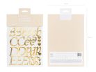 Letter Stickers, gold