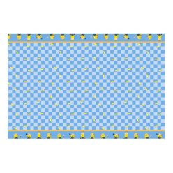 Minion mintás papírtányér, kék-sárga, 180x120 cm