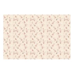 Egér mintás papír terítő, 180x120 cm, bézs