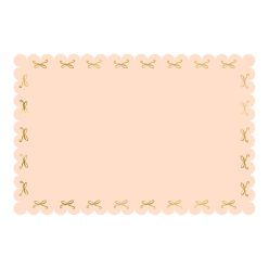 Paper tablecloth Bows, pink, 180 x 120 cm