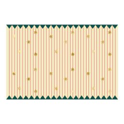   Papír terítő Vékony csíkok és csillagok, mix, 180 x 120 cm