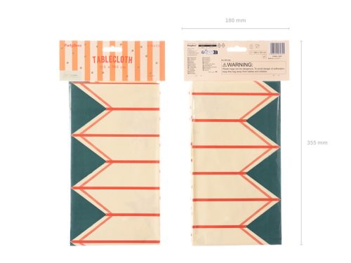 Papír terítő Vékony csíkok és csillagok, mix, 180 x 120 cm