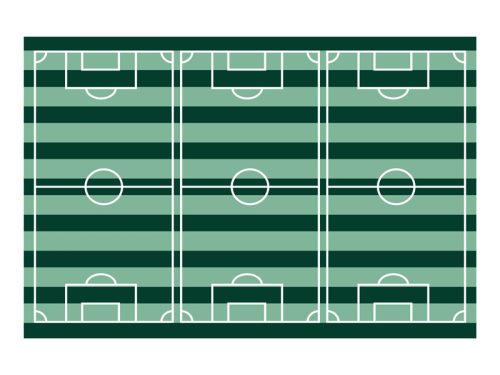 Futballpálya terítő, 120x180cm, mix