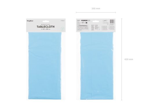 Világoskék asztalterítő 137x183 cm szintetikus anyagból